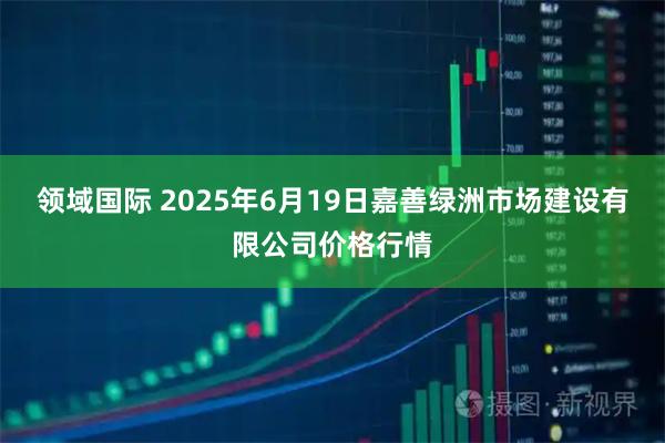 领域国际 2025年6月19日嘉善绿洲市场建设有限公司价格行情